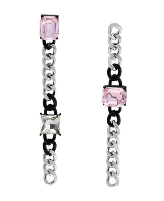 Steve Madden Faux Stone Punk Romance Stone Linear Earrings