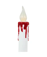 Northlight Led Dripping Blood Halloween Taper Candles with Timer, Set of 2