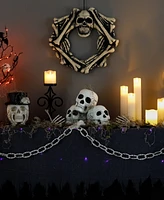 Northlight Bag of Skulls Halloween Decorations, Set of 3