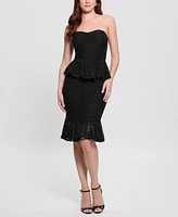Guess Women's Sleeveless Sweetheart Midi Dress