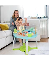 Costway 5-in-1 Baby Activity Center with Rotating Seat Removable Toys Lights & Music