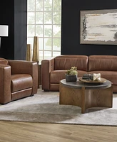 Flexsteel Austin 85" Chestnut Leather Power Reclining Sofa