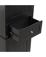 Casainc 67.7"H Tall Bathroom Cabinet with Drawer, Adjustable Shelf, Painted Mdf