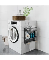 Magnetic Kitchen Organization Rack With Paper Towel Holder