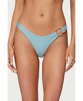 Edikted Women's Mesa Metal Ring Bikini Bottom