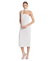 endless rose Women's Choker Tie Midi Dress