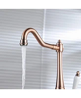 Greenspring Traditional Single-Handle Standard Kitchen Sink Faucet Antique Copper