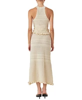 endless rose Women's Knit Pointelle Racerback Top