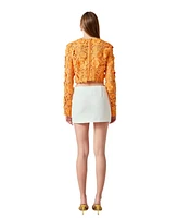 endless rose Women's Floral Lace Long Sleeve Top