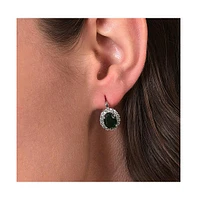 Sohi Women's Crystal Hoop Earrings
