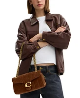 Coach Suede Tabby Shoulder Bag 26 With Quilting