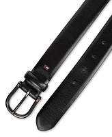 Tommy Hilfiger Men's Nautical Feather Edge Leather Belt