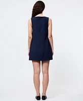French Connection Women's Whisper Square-Neck Sleeveless Mini Dress
