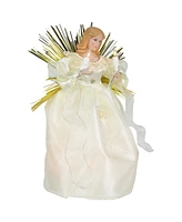 Northlight 10.5" Angel with Candle Lighted Christmas Tree Topper