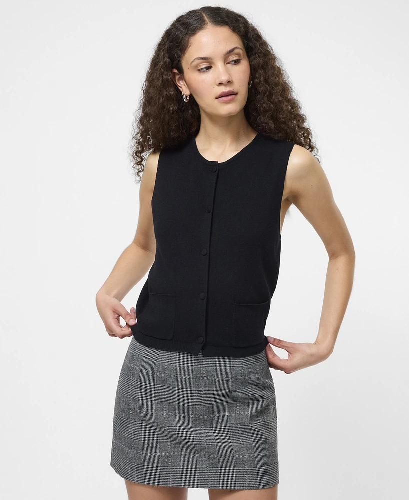 French Connection Women's Cozysoft Sleeveless Cardigan
