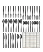 Ornative Kaede 42-Pc. Flatware Set with Wire Caddy, Service for 8
