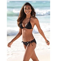 Lascana Women's Textured Side Tie Bikini Swimsuit Bottom