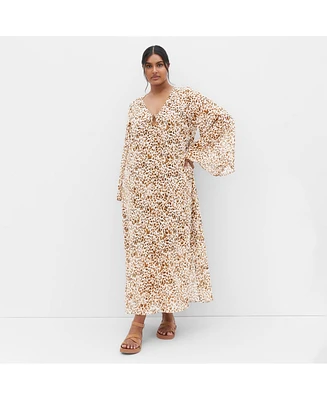 City Chic Plus Gigi Print Maxi Dress