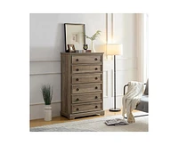 Casainc Freestanding Bathroom Cabinet Clothes Storage with 6 Drawers