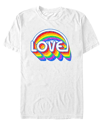 Fifth Sun Men's Rainbow Love Short Sleeve T-Shirt