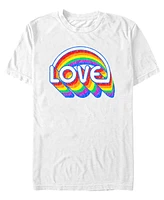 Fifth Sun Men's Rainbow Love Short Sleeve T-Shirt