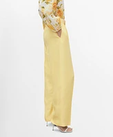 Mango Women's Straight-Fit Suit Pants