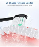 Operan Electric Toothbrush for Adults with 5 Modes, IPX7 Waterproof, 6 Brush Heads, Black