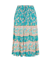City Chic Women's Aurora Print Skirt