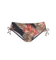 Lascana Women's Palm Print Mid Rise Bikini Swimsuit Bottom