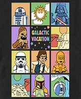 Star Wars Men's Galactic Vacay Short Sleeve T-Shirt