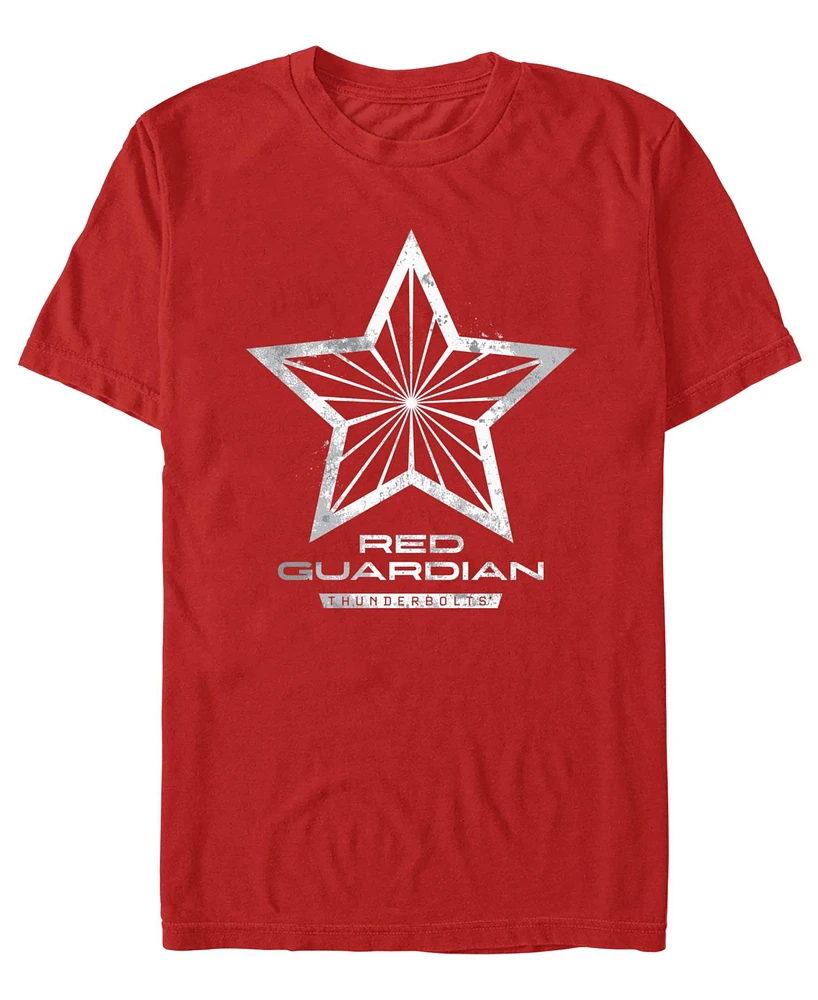 Fifth Sun Men's Red Guardian Logo Short Sleeve T-Shirt