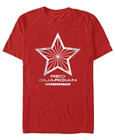 Fifth Sun Men's Red Guardian Logo Short Sleeve T-Shirt