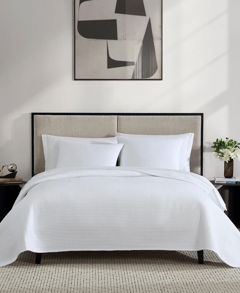 Vera Wang Cotton Voile Solid 3-Pc. Quilt Set