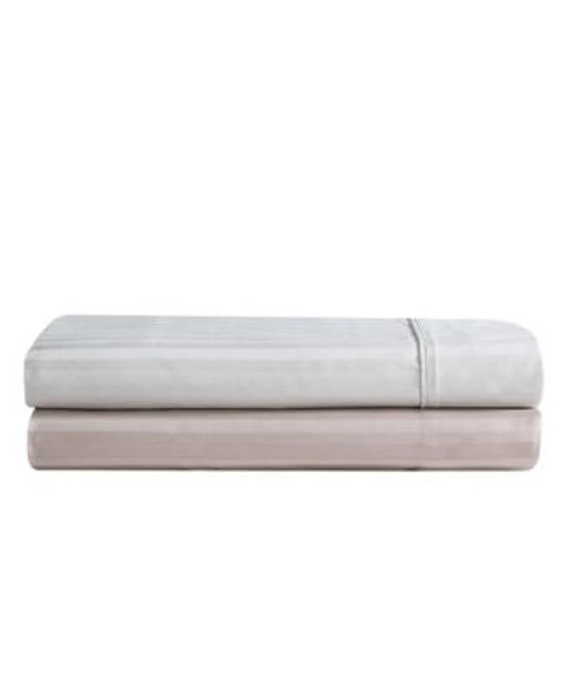 Vera Wang Dobby Stripe 290 Thread Count Cotton Sheet Set