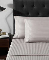 Vera Wang Dobby Stripe 290-Thread Count Cotton 4-Pc. Sheet Set