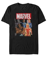 Fifth Sun Men's Marvel Team F4 Short Sleeve T-Shirt