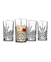 Godinger Dublin Platinum Highball Glasses, Set of 4
