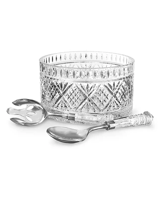 Godinger Dublin Salad Bowl with Servers