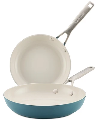 KitchenAid Hard-Anodized Ceramic Induction 2-Pc. Skillet Set