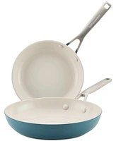 KitchenAid Hard-Anodized Ceramic Induction 2-Pc. Skillet Set