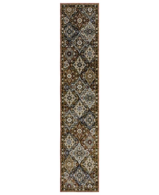 Oriental Weavers Andorra 2408A 2'6"x12' Runner Area Rug