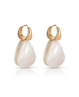 Ettika Sun-Kissed Mother of Pearl Drop Earrings