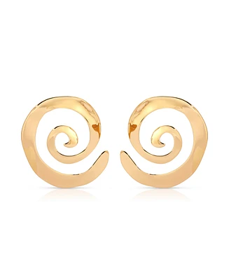Ettika Aura Swirl Statement Earrings