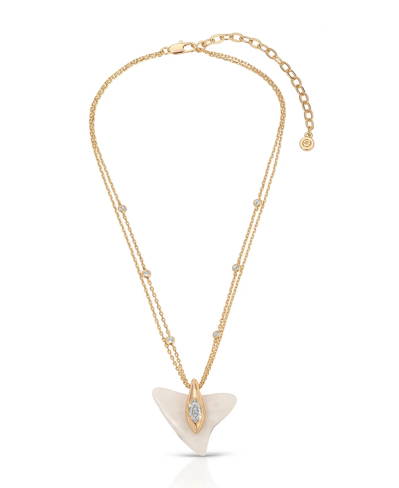 Ettika Deep Ocean Shark Pendant Necklace
