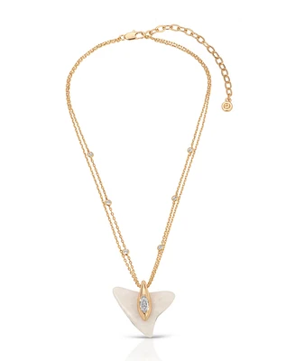 Ettika Deep Ocean Shark Pendant Necklace