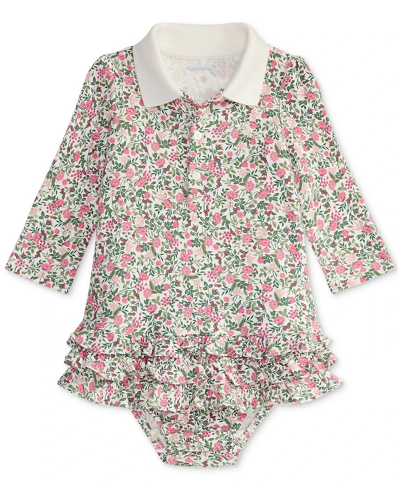 Polo Ralph Lauren Baby Girls Ruffled Floral Dress