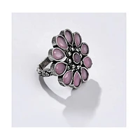 Sohi Oxidized-Floral Jewellery Set