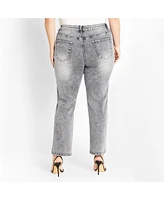 City Chic Plus Harley Fit Keyla Straight Jean