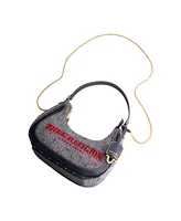 True Religion Striped Denim Small Hobo