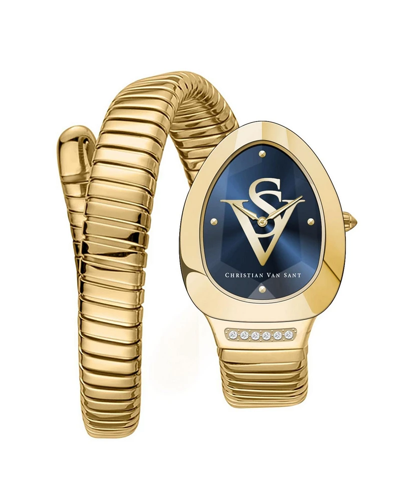 Christian Van Sant Women's Naga Blue Dial Watch